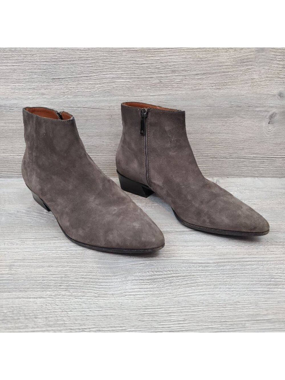 Aquatalia Fire Waterproof Suede bootie in taupe
